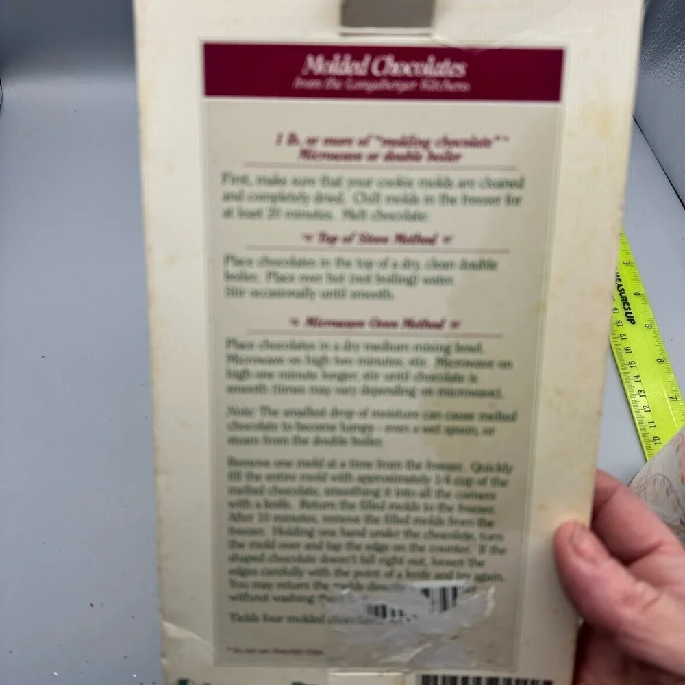Longaberger Pottery 1994 Angel Series Cookie Mold